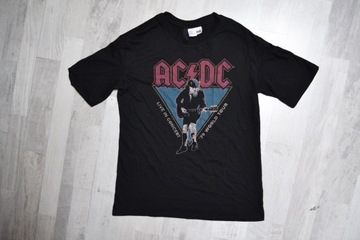 Koszulka czarna AC/DC H&M xs bluzka zespół rock an
