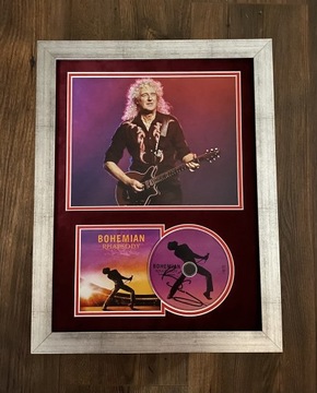 BRIAN MAY Queen oryginalny autograf + certyfikat 