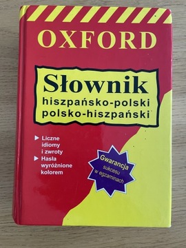 Słownik hiszpańsko-polski/ pol-hiszp OXFORD