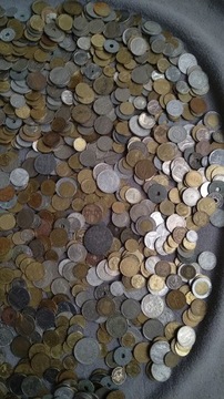 Stare monety na kilogramy. Cena za 1 kg Bez Polskich