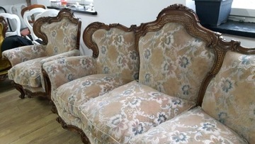 Stylowy zestaw sofa +dwa fotele