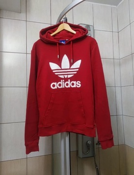 bluza adidas originals czerwona M L classic spo