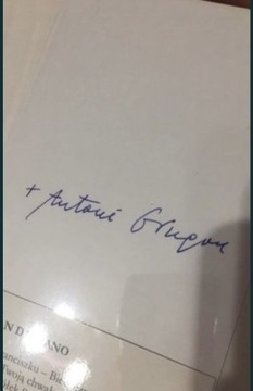 Oryginalny autograf biskupa Antoniego Długosza 