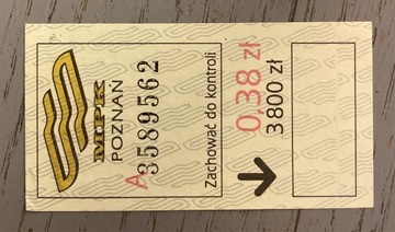Bilet MPK Poznań