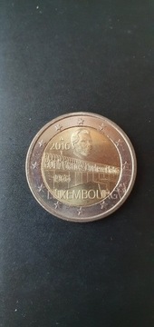 Luksemburg 2 euro 2016 rok