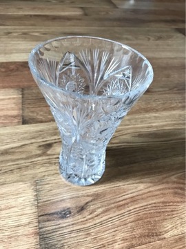 Wazonik wazon kryształ 10 cm średnica 15 cm wys