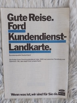 Ford mapa Niemiec 1986/87