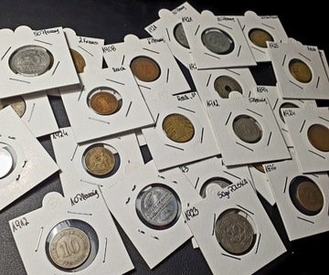 30 szt stare monety zestaw TANIO różne Rzesza 