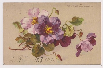 C. Klein 1937 Kwiaty Wesoła do Skarżysko Kamienna 