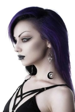 Kolczyki KILLSTAR goth witch moon restyle