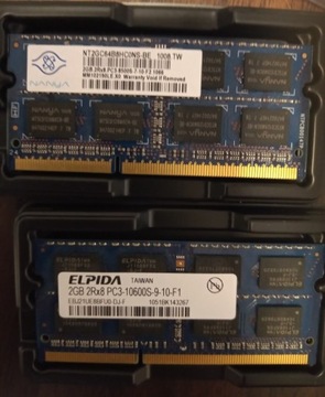 SO DIMM 2GB 2Rx8 PC3-10600S-9-10-F1 PC3-8500S-7-10
