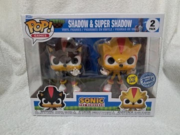 Funko pop Shadown & Super Shadow 2pack Flocked Sp