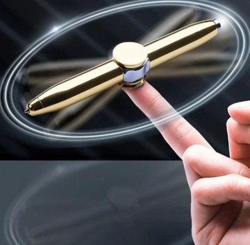 Hand spinner pen z lampką LED