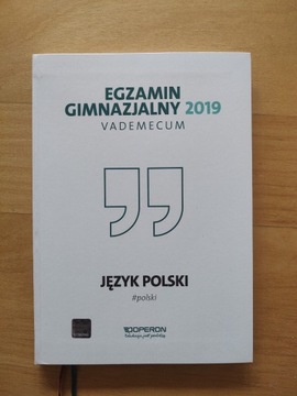 Egzamin gimnazjalny 2019 Vademecum Język polski