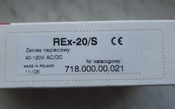 Przekaźnik pomiarowy napięciowy REx-20/s 40-120V