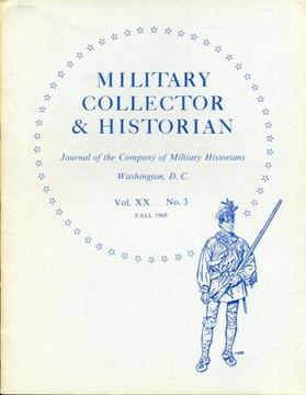 "Military Collector & Historian" USA 1968 nr 3