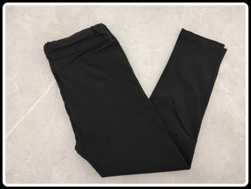 Czarne spodnie legginsy na gumce bardzo elastyczne 40 L