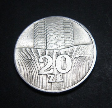 20 zł złotych 1974 Wieżowiec 