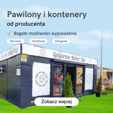 Pawilon handlowy Kontener biurowy socjalny KIOSK