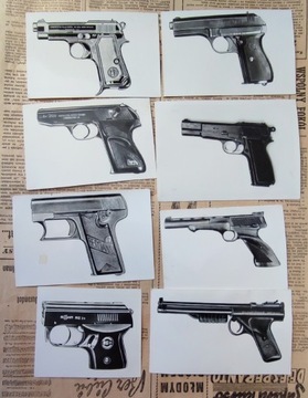 Fotografia zdjęcia grafika broń palna pistolety
