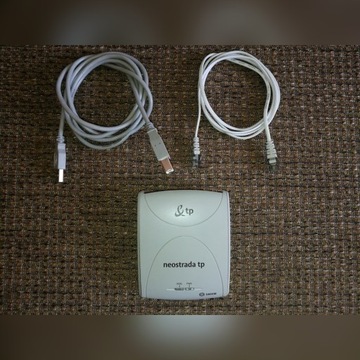 Modem Sagem Fast 800 E3T na USB z kablami