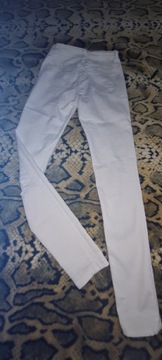 Spodnie białe jeansowe 