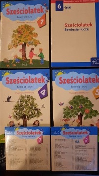 Sześciolatek bawię się i uczę cz.1,4,5 + CD