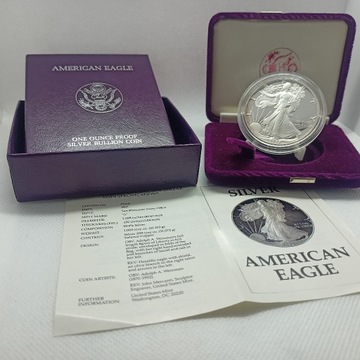 AMERICAN EAGLE 1987 AMERYKAŃSKI ORZEŁ PROOF ASE