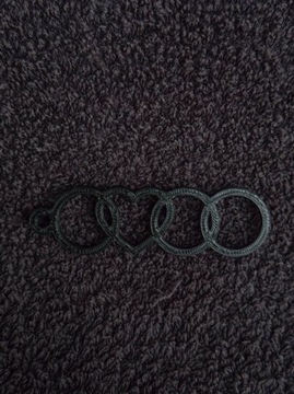 Brelok Audi Serce V1 - Druk 3D - Czarny
