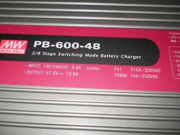  Ładowarka stacjonarna PB-600-48v 10,5A