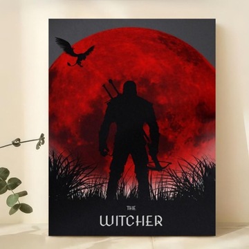 PLAKAT WITCHER Wiedźmin Krwawy, kusza