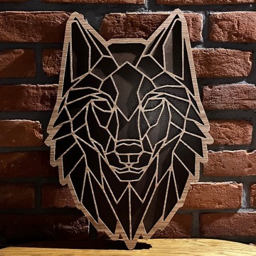 Obraz w drewnie „Wilk”