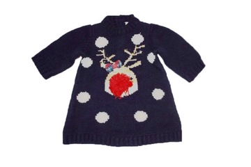 Next baby sweter świąteczny dziecięcy z reniferem