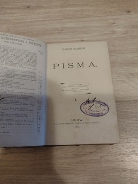 Pisma. Zygmunt Krasiński 1902 Lwów.