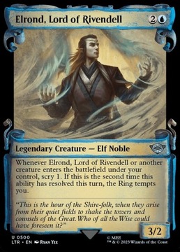 MTG LTR Elrond, Lord of Rivendell Silver Foil