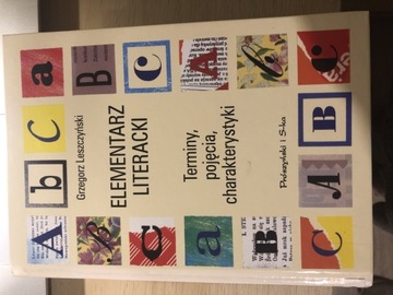 Elementarz literacki Grzegorz Leszczyński