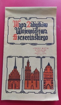 Mapa zabytków Województwa Szczecińskiego 1973 r.