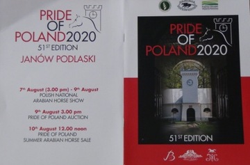 PRIDE OF POLAND 2020, katalog aukcyjny, araby