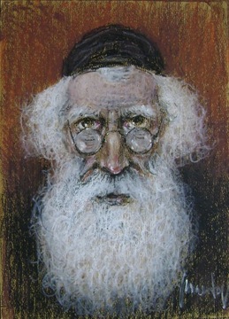 ŻYD portret 29x21cm pastel olejny 2012