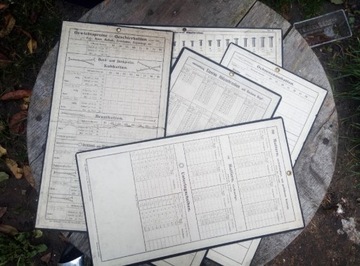 Tablice z informacjami handlowymi Bolesławiec 1940