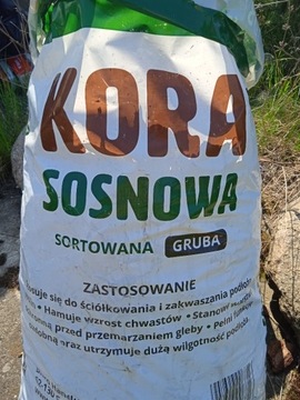 Kora ogrodowa sosnowa sortowana Gruba 160l 