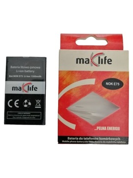 Bateria MaxLife do telefonu Nokia E75 1500 mAh