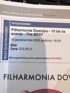 Bilet na Filharmonia dowcipu