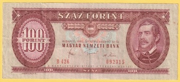 Węgry 100 forint 1980 - Kossuth - B