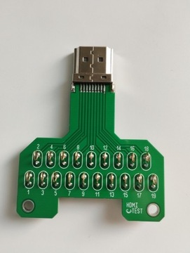 Serwis HDMI test PCB (do pomiarów/naprawy sprzętu)