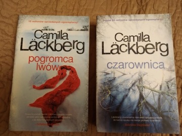 2 książki C. Lackberg: Czarownica + Pogromca Lwów