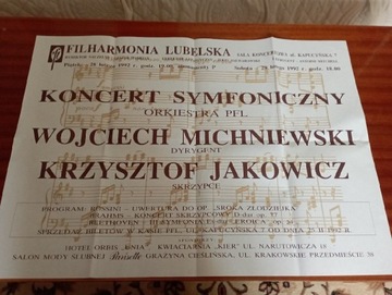 Plakaty.Filharmonia Lubelska.