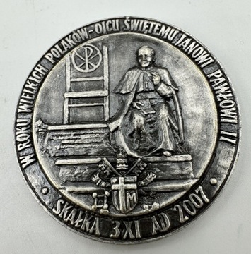 Medal Jan Paweł II KRAKÓW SKAŁKA Cz.Dźwigaj 