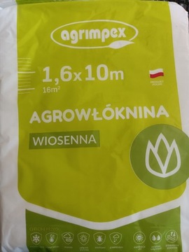 Agrowłóknina wiosenna okrywowa biała 1,6mx10m