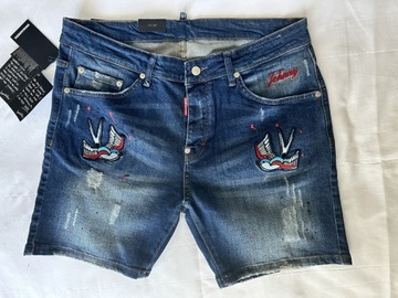 Szorty spodenki jeansowe DSQUARED2 XL